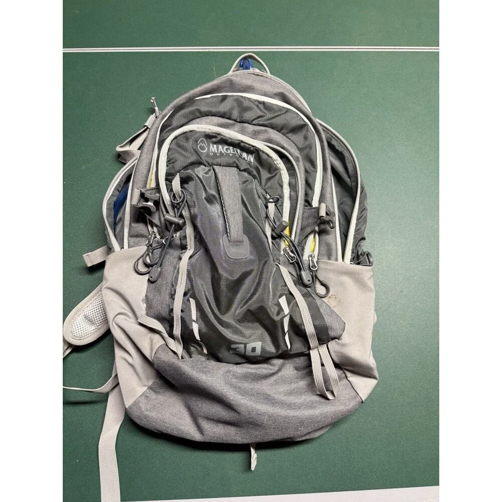 Magellan Outdoors 30L Hiking Backpack Gray Camping Travel Daypack